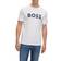 HUGO BOSS Thinking Rubber Print Logo Jersey T-shirt - White