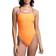 Jolyn Women's Perry Fixed Back One Piece Swimsuit - Sunkist/Fnch Mlbry/Mint