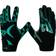 SHARKOX Non-Slip Football Gloves - Sparkly Green