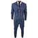 Truclothing Men's 3 Piece Prince Of Wales Check Suit - Blue