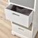 Home Source Ullswater White/Grey Chest of Drawer 35x92cm