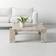 AllModern Delaine Brown/White Coffee Table 40x40"