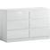Luxury Life Carlton Gloss White Chest of Drawer 120x77cm