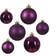 Shop4allsorts Baubles Assorted Shatterproof Violet Christmas Tree Ornament 6cm 60pcs