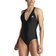 Adidas Women's Sportswear 3-Stripes Swimsuit - Black/White