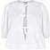 Ganni Poplin Peplum Tie Blouse - Bright White