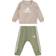 Adidas Infant Badge of Sport Jogger Set - Wonder Beige/White