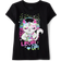 The Children's Place Girl's Level Up Cat Graphic Tee - Black