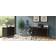 BDI Sequel Charcoal Stained Ash Writing Desk 46x152cm