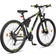 Licorne Bike Effect Premium Mountain Bike 29 Inch, 21 Speed Gear - Black/Lime Men's Bike