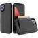 Case4you Shock-Absorbing Card Holder Case + Lens Protector for iPhone 13 Pro