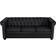 vidaXL Chesterfield Black Sofa 78.9" 3 Seater