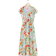 & Other Stories Printed Midi Wrap Dress - White Floral Print