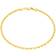 Nuragold Rope Chain Diamond Cut Bracelet or Anklet 2.5mm - Gold