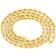 Nuragold Solid Rope Chain Diamond Cut Necklace 4mm - Gold