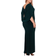 Betsy & Adam Miriam Long Jersey Draped Back Gown Plus Size - Forest