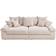 Ambia Home Cord Natural Sofa 260cm 4-Sitzer