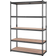 VEVOR 5 Levels Adjustable Black/Natural Reolsystem 121.9x182.9cm