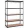 VEVOR 5 Levels Adjustable Black/Natural Reolsystem 121.9x182.9cm