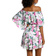 La Blanca Off The Shoulder Cover Up Dress - Mystic Palms