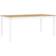 vidaXL 4005710 White Spisebord 90x180cm