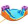 Costway 6-In-1 Inflatable Dual Slide Water Park Climbing Bouncer without Blower