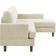 Wade Logan Aristotele Cream Sofa 97" 3 Seater