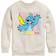 Hybrid Apparel Kid's Disney Lilo & Stitch Neon Stitch Crewneck Fleece Sweatshirt - Natural