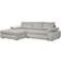 Carryhome Corner Light Grey Sofa 160cm 4-Sitzer