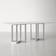 AllModern Dern Stone Gray/Silver Dining Table 40x78"