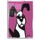 Trinx Dog On Purple/Black/White Wall Decor 12x16"