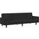 vidaXL 3216271 Black Soffa 220cm 2st 3-sits