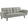 Coaster Biscuit-tufted Bed Grey Sofa 83.5" 3 Seater