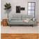 Coaster Biscuit-tufted Bed Grey Sofa 83.5" 3 Seater