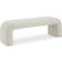 Meridian Niagara Cream Settee Bench 52x17.5"