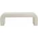 Meridian Niagara Cream Settee Bench 52x17.5"