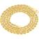 Nuragold Solid Rope Chain Diamond Cut Necklace 3mm - Gold