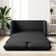 vidaXL Floor Black Sofa 112cm Zweisitzer