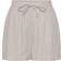 Pieces Mastina Cotton High Waisted Shorts - Silver Grey