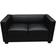 Lille Black Sofa 137cm Zweisitzer