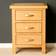 Roseland Furniture London Oak Bedside Table 32x42cm