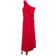 Mango Kahlo Asymmetric Ruffled Dress - Red