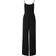 Michael Kors MK Smocked Georgette Chain Jumpsuit Black Michael Kors