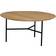 Mavis Tribeca Lacquered Oak/Black Coffee Table 80cm