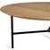 Mavis Tribeca Lacquered Oak/Black Coffee Table 80cm