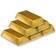 Beistle Table Decorations Gold Bar Gold 6-pack