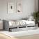vidaXL 3 Drawers with Wheels Grey Sonoma Sängram 100x200cm