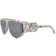 Philipp Plein Shield Sunglasses Beige/Grey