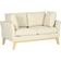 Homcom 2-Seater Beige Sofa 137cm Zweisitzer