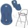 Baby Bath with Frame Bathtub Set 4pcs